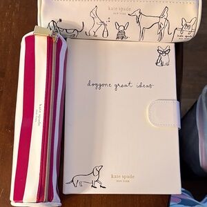 Kate Spade 2 pencil holders and journal NWOT